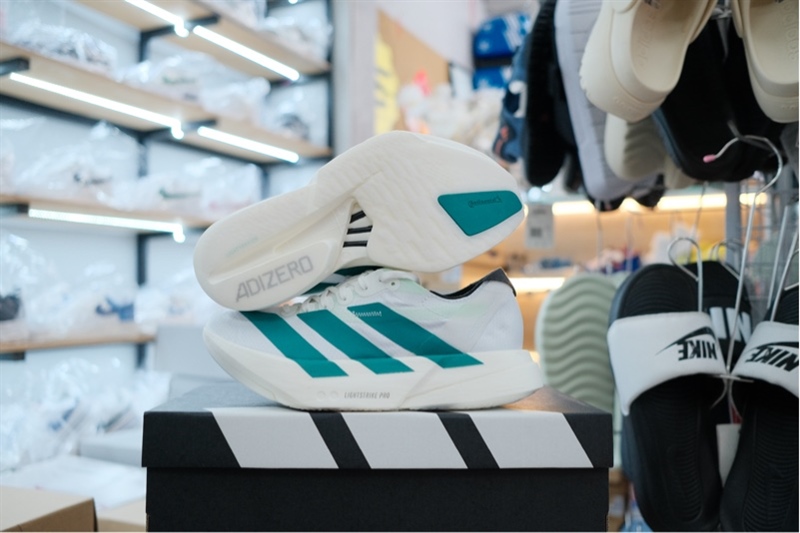 Giày chạy bộ Adidas Adizero Adios Pro 4 White Teal JR1247