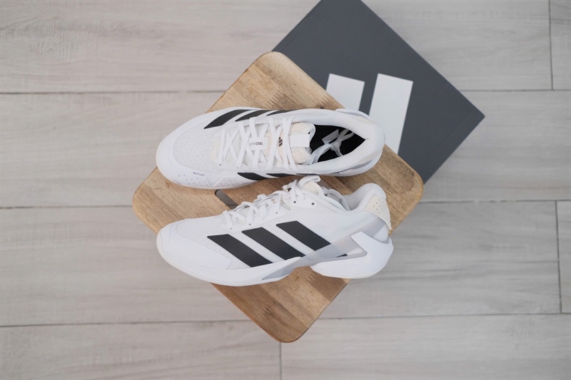 Giày Pickleball Tennis Adidas Adizero Ubersonic 5 White Black IE1376