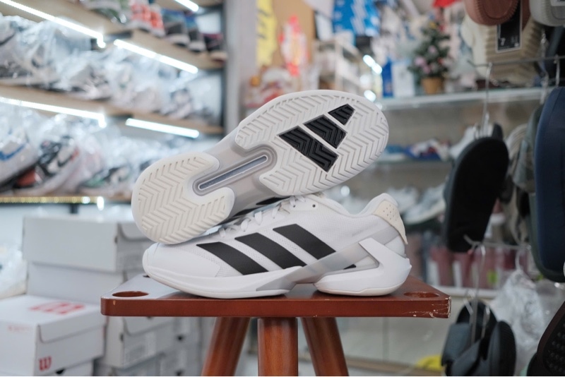 Giày Pickleball Tennis Adidas Adizero Ubersonic 5 White Black IE1376