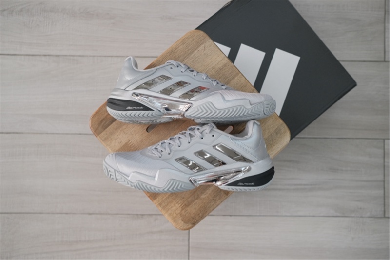 Giày Pickleball Tennis Adidas Barricade 13 25th Silver JP5379 - 44