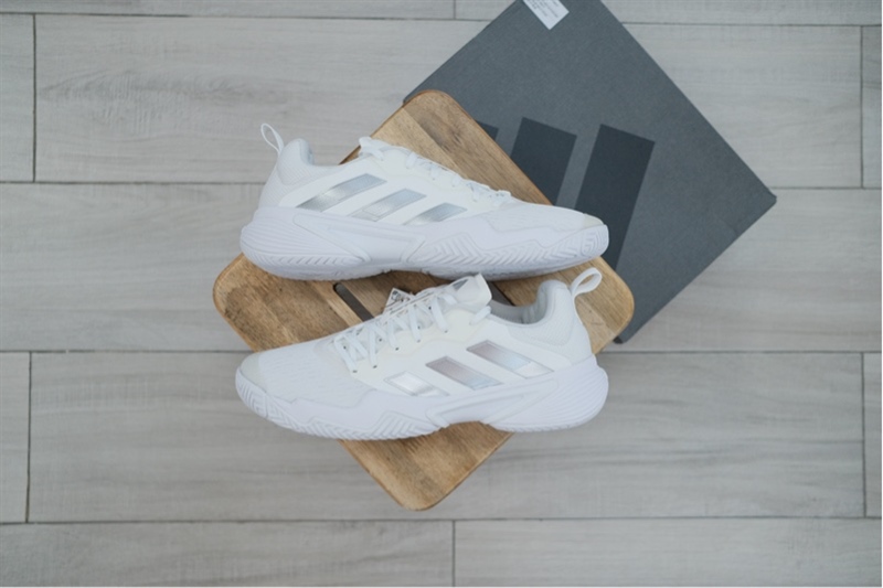 Giày Pickleball Tennis Adidas Barricade White W ID1554 - 43