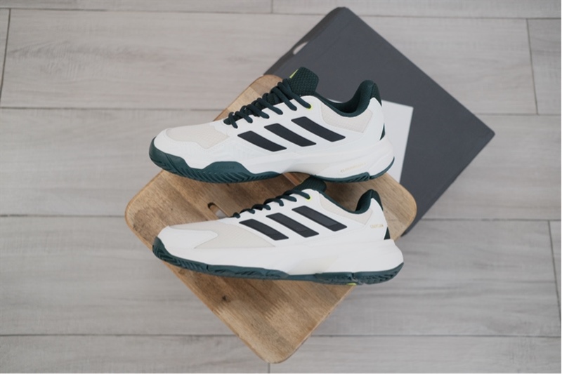 Giày Pickleball Tennis Adidas CourtJam Control 3 White JH5135