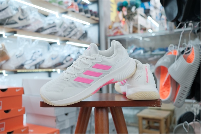 Giày Pickleball Tennis Adidas GameCourt 2 W White Pink JP7723 Giày Pickleball Tennis Adidas GameCourt 2 W White Pink JP7723