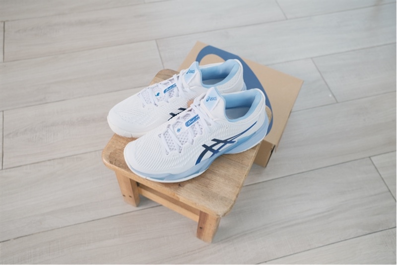 Giày Pickleball Tennis Asics Court FF 3 Novak White 1041A521-967