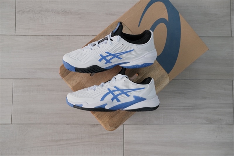 Giày Pickleball Tennis Asics Court FF 3 White Sapphire 1041A370-102