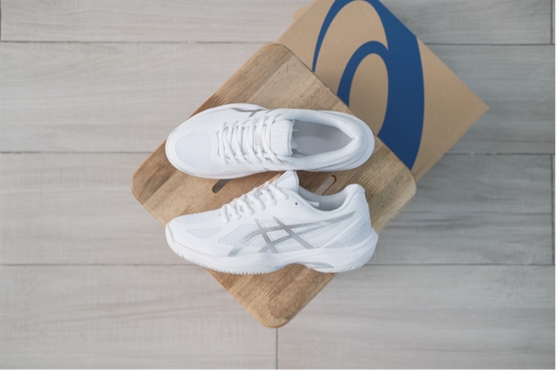 Giày Pickleball Tennis Asics Court Hunter FF Silver 1072A112-102