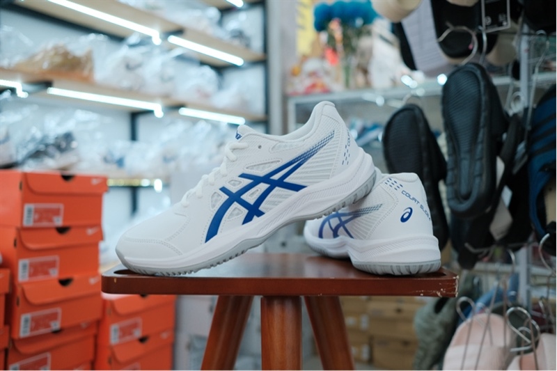 Giày Pickleball Tennis Asics Court Slide 4 White 1041A483-101