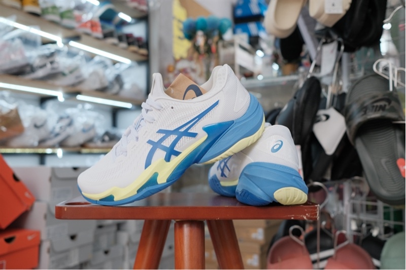Giày Pickleball Tennis Asics Gel Court FF 3 White 1042A220-105
