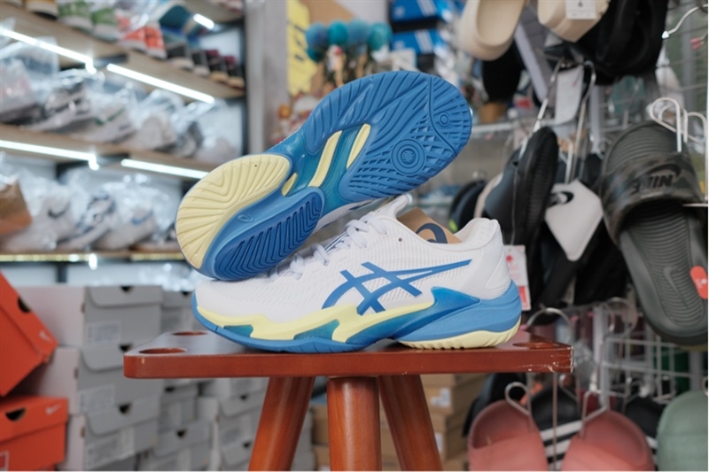 Giày Pickleball Tennis Asics Gel Court FF 3 White 1042A220-105