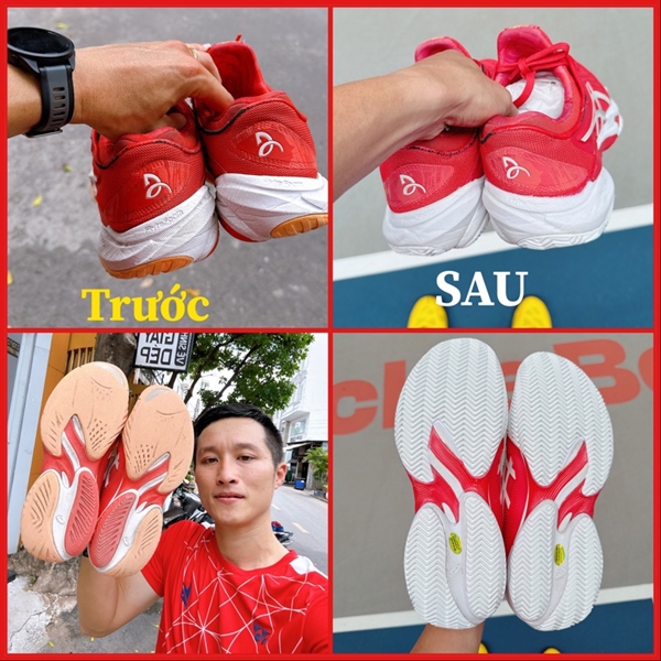 Thay đế giày Pickleball Tennis