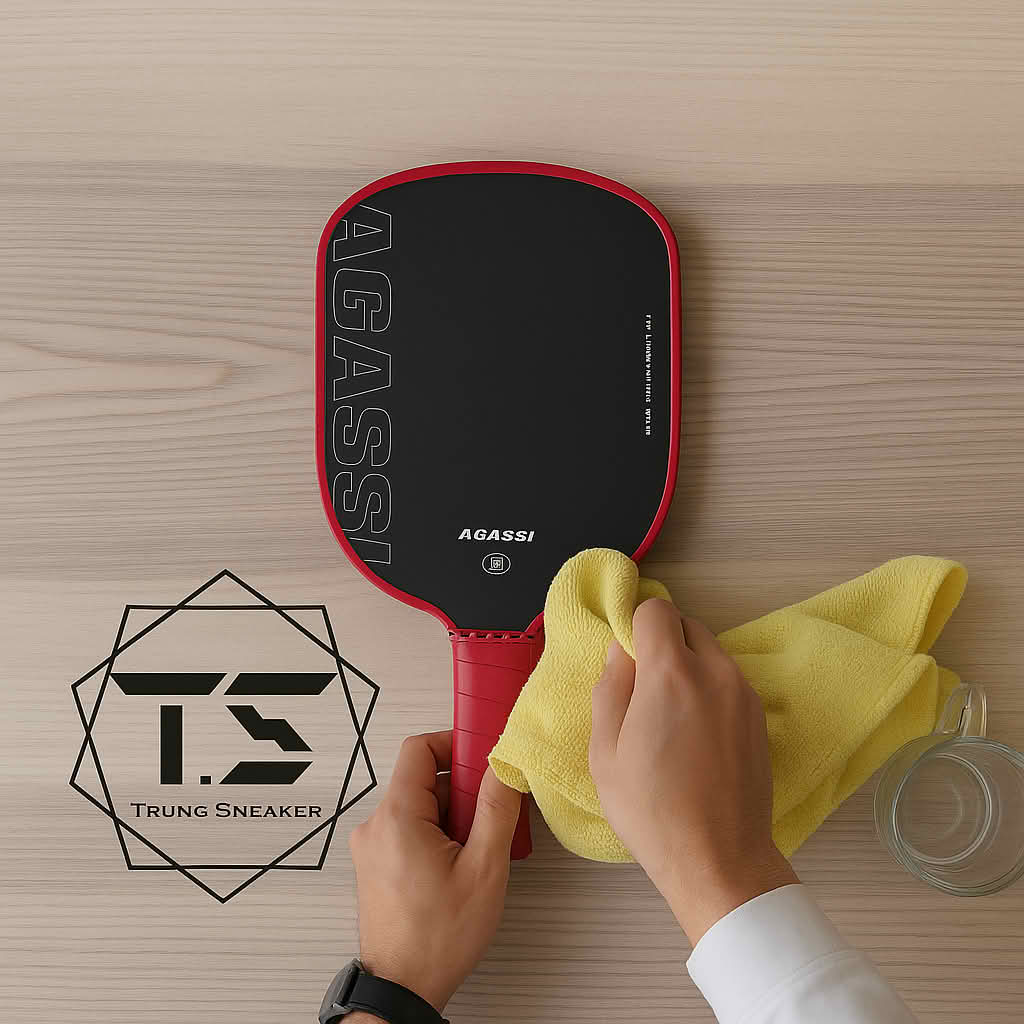 Vệ sinh vợt pickleball