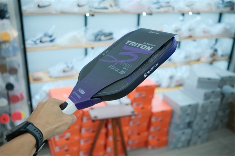 Vợt Pickleball Sypik Triton Pro 3 Ultimate Tím 16mm Vợt Pickleball Sypik Triton Pro 3 Ultimate Tím 16mm