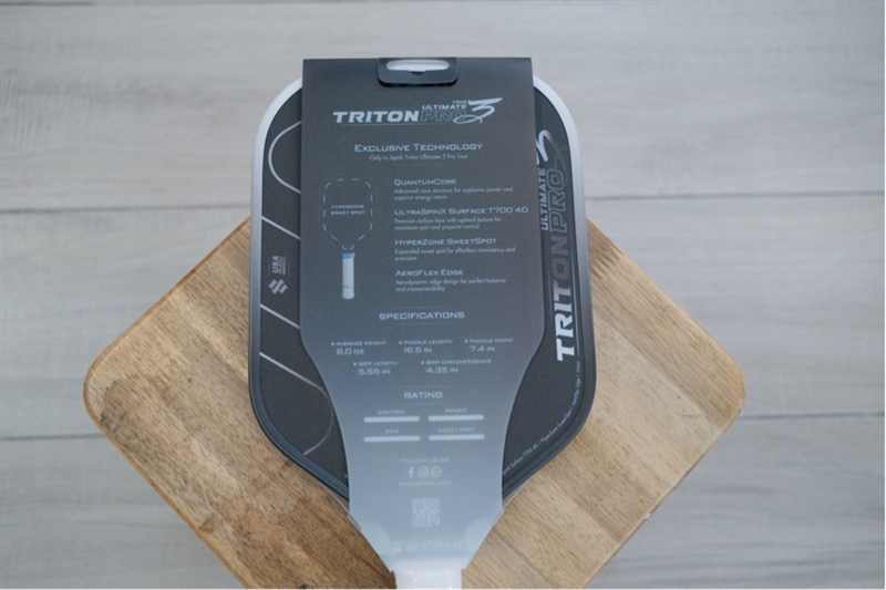 Vợt Pickleball Sypik Triton Pro 3 Ultimate Trắng 16mm