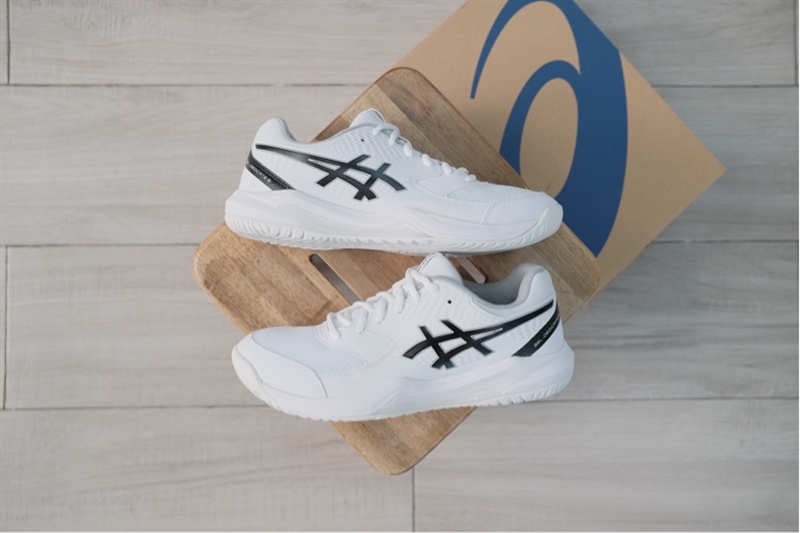 Giày Pickleball Tennis Asics Gel Dedicate 8 White 1041A408-101