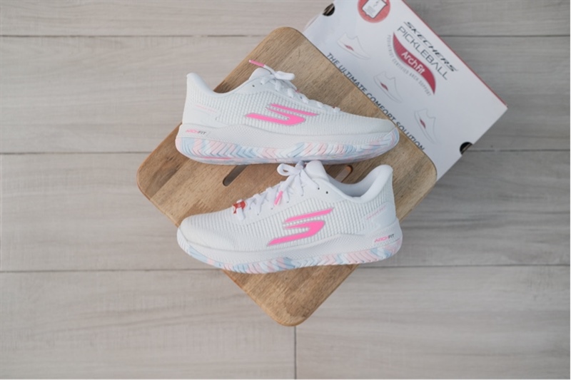 Giày Pickleball Skechers Viper Court Pro 2 White Pink 172109 WMLT