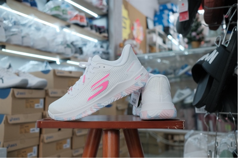 Giày Pickleball Skechers Viper Court Pro 2 White Pink 172109 WMLT - 36.5