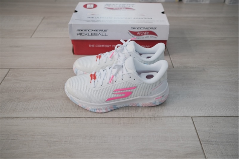 Giày Pickleball Skechers Viper Court Pro 2 White Pink 172109 WMLT - 36.5