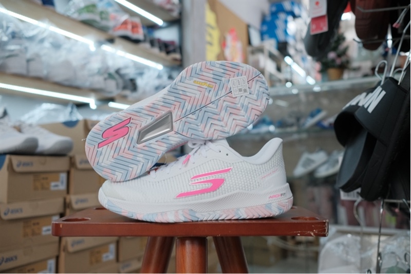 Giày Pickleball Skechers Viper Court Pro 2 White Pink 172109 WMLT - 36.5