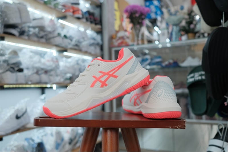 Giày Pickleball Tennis Asics Gel Dedicate 8 Flash Red 1042A236-103 - 38
