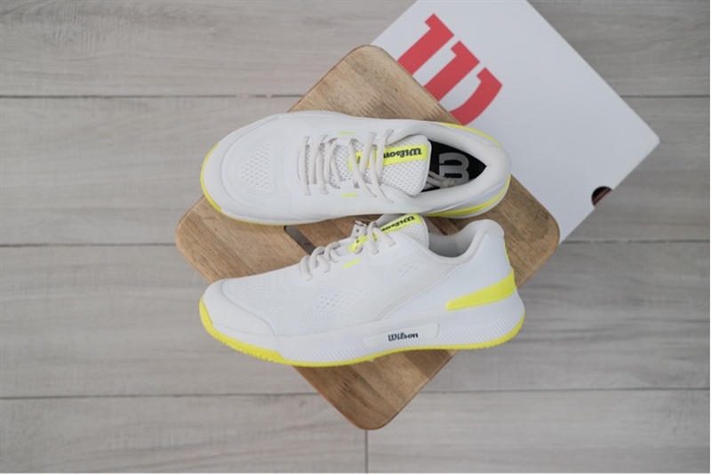 Giày Pickleball Tennis Wilson Intrigue Pro White Yellow WRS335860 - 40.5