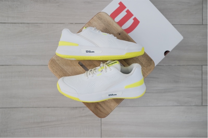 Giày Pickleball Tennis Wilson Intrigue Pro White Yellow WRS335860