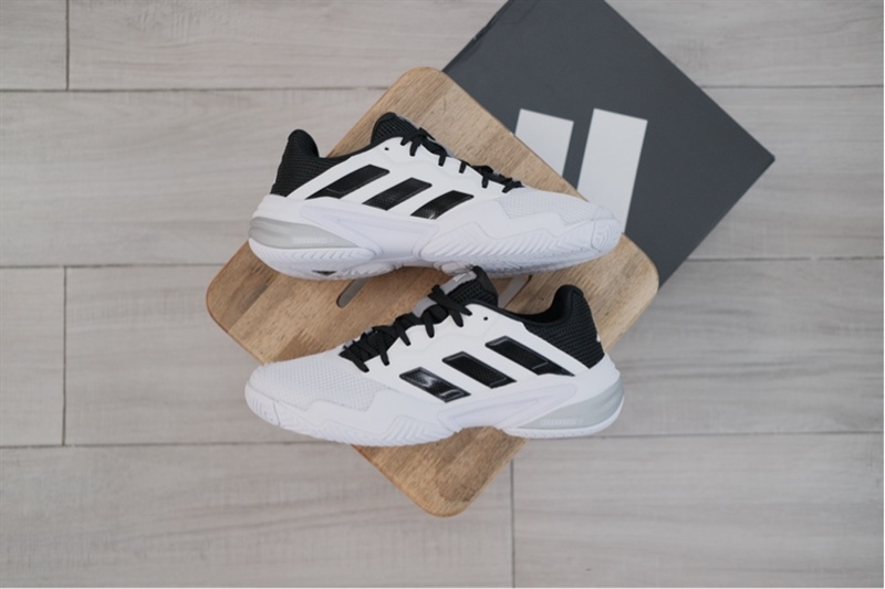 Giày Pickleball Tennis Adidas Barricade 13 White Black IF0465