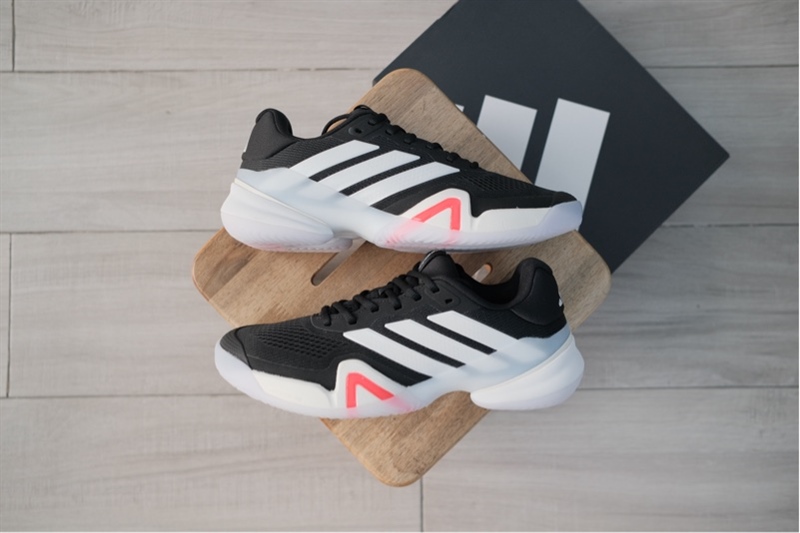 Giày Pickleball Tennis Adidas Barricade 14 Black White JR1741