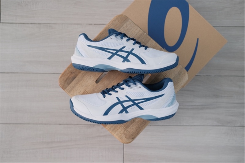 Giày Pickleball Tennis Asics Game FF White Blue 1041A488-101