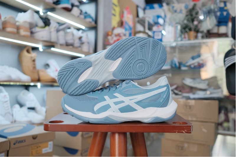 Giày Pickleball Cầu Lông Asics Gel Rocket 12 Blue 1071A116-401 Giày Pickleball Cầu Lông Asics Gel Rocket 12 Blue 1071A116-401