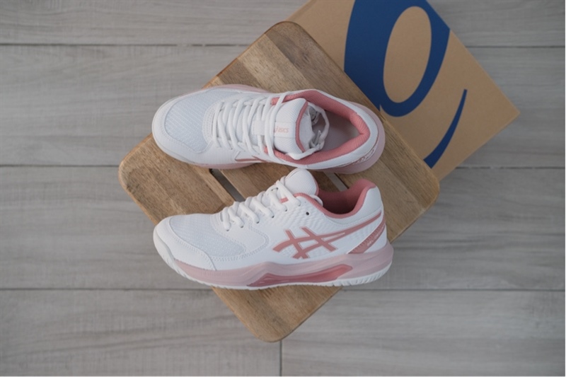 Giày Pickleball Tennis Asics Gel Dedicate 8 White Rose 1042A237-106