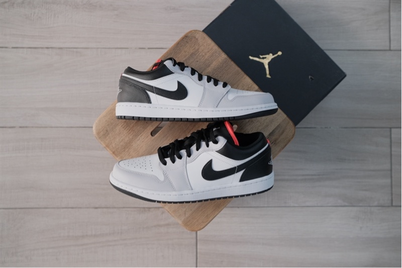 Giày Nike Air Jordan 1 Low White Black Grey 553558-045 (order)