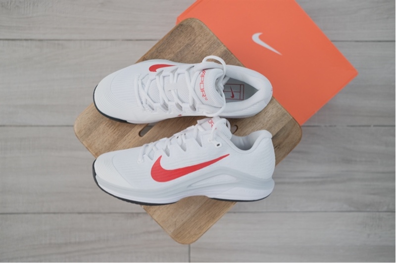 Giày Pickleball Tennis Nike Zoom Vapor 12 White Red FV5552-109