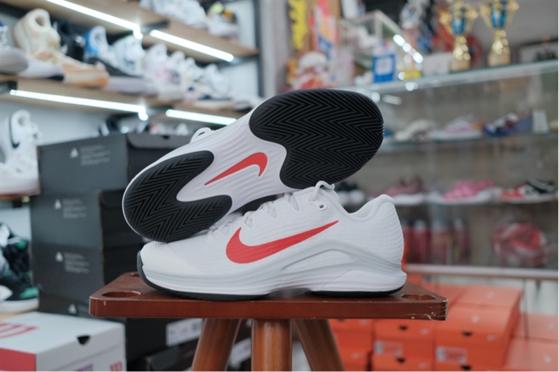 Giày Pickleball Tennis Nike Zoom Vapor 12 White Red FV5552-109
