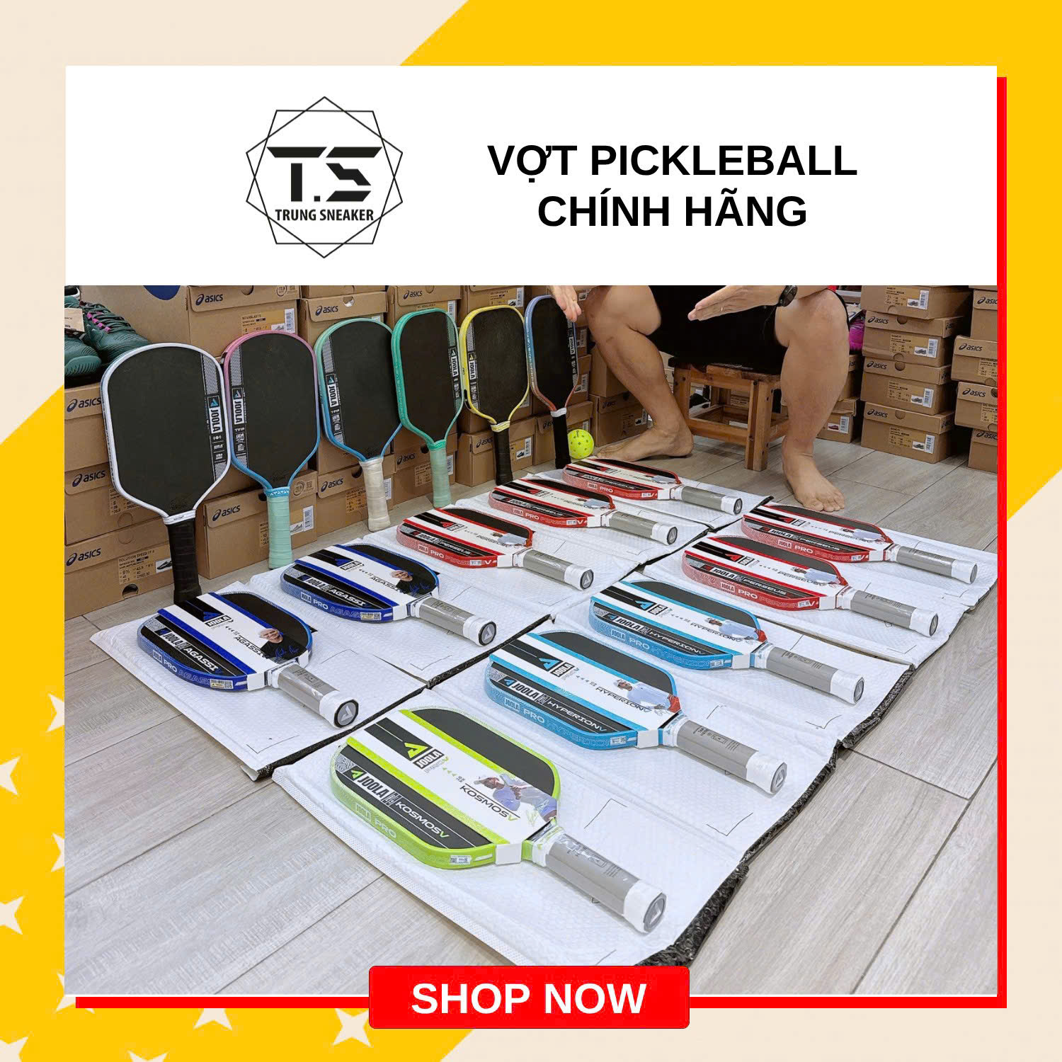 vot pickleball chinh hang