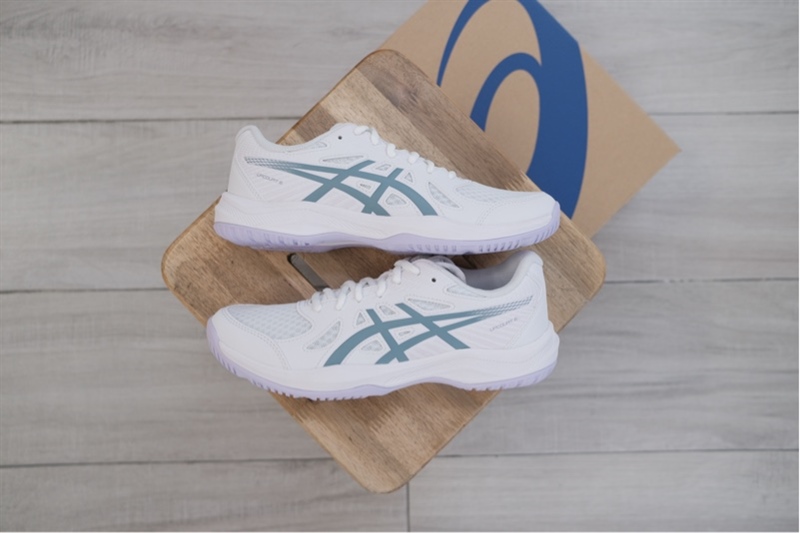 Giày Indoor Pickleball Asics Upcourt 6 Foggy Teal 1072A107-106 - 39.5