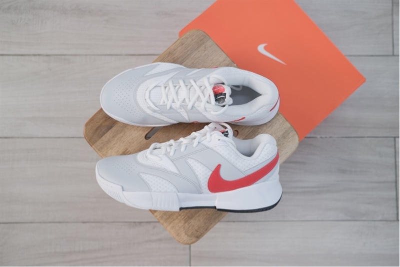 Giày Pickleball Tennis Nike Court Lite 4 Grey Red FD6574-109 Giày Pickleball Tennis Nike Court Lite 4 Grey Red FD6574-109