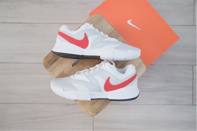 Giày Pickleball Tennis Nike Court Lite 4 Grey Red FD6574-109 - 44.5