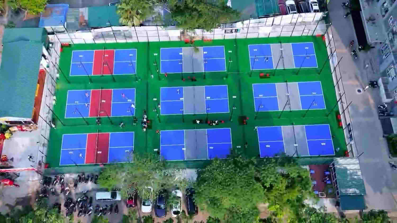 Sân Pickleball Quận Hoàng Mai 10 San Pickleball 163 Tran Hoa