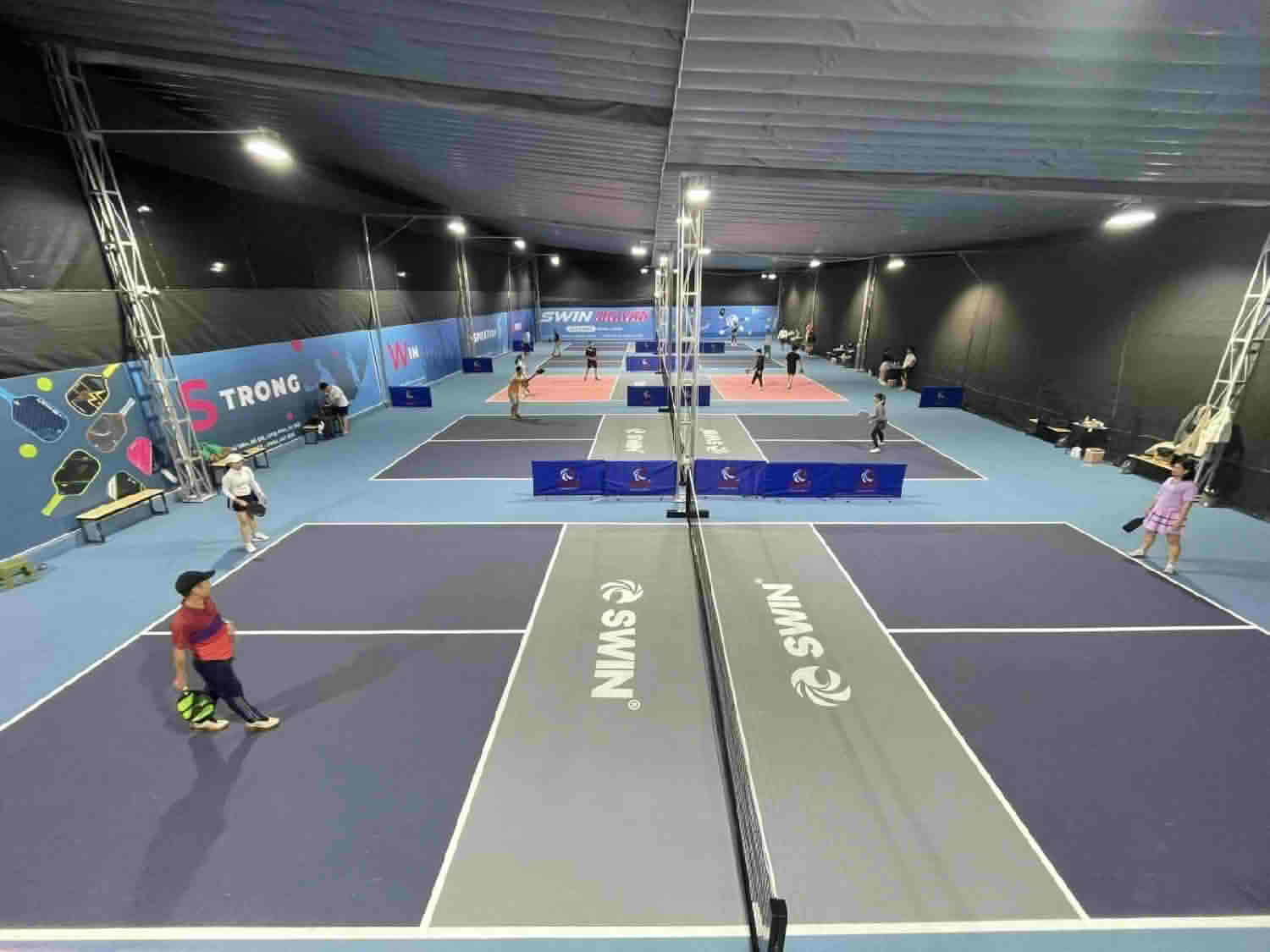 Sân pickleball quận long biên 28 San SWIN Pickleball Phu Vien