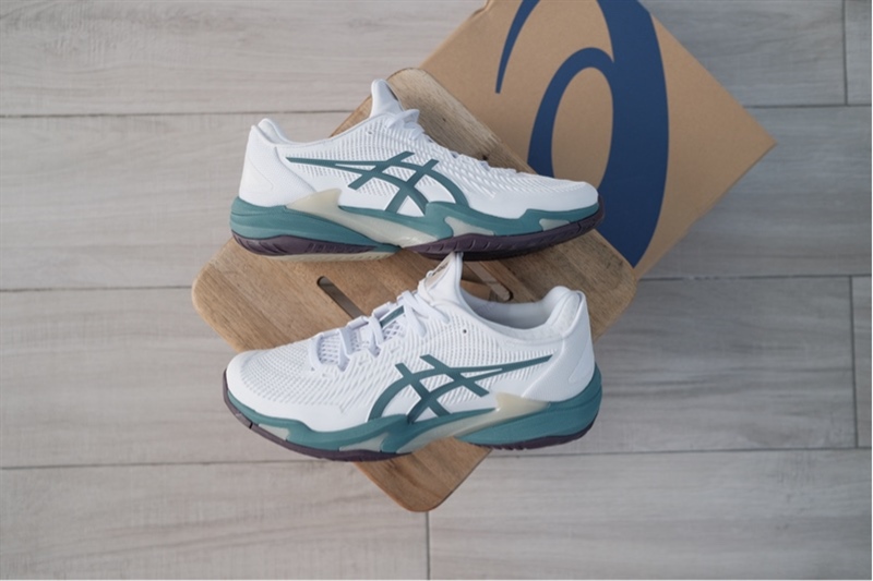 Trung Sneaker Giày Chính Hãng 26 Giày Pickleball Tennis Asics Court FF 3 Teal 1041A370-107