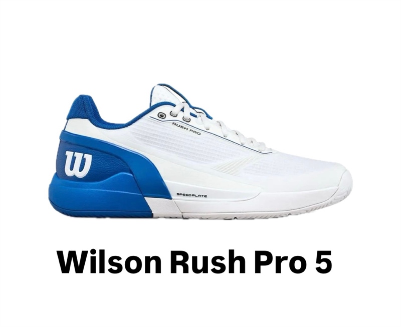 Giày Pickleball Tennis Wilson Rush Pro 5 Blue WRS338520