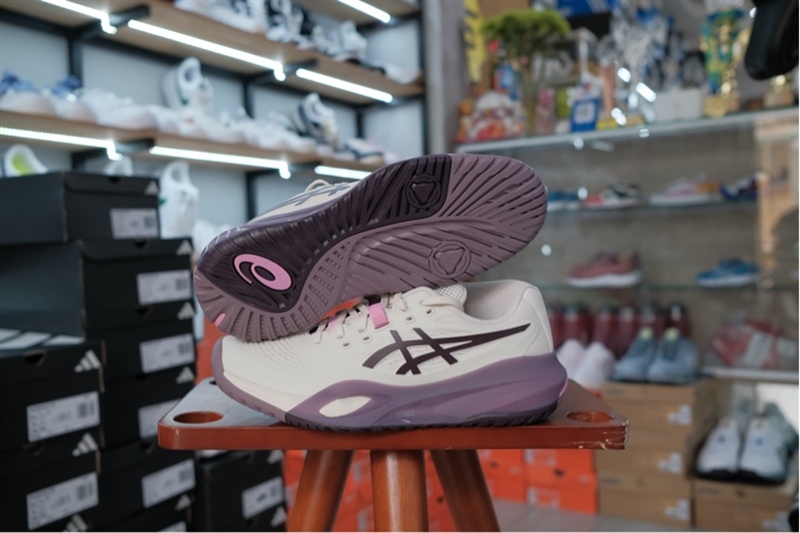 Giày Pickleball Tennis Asics Gel Resolution X Aubergine 1042A279-250