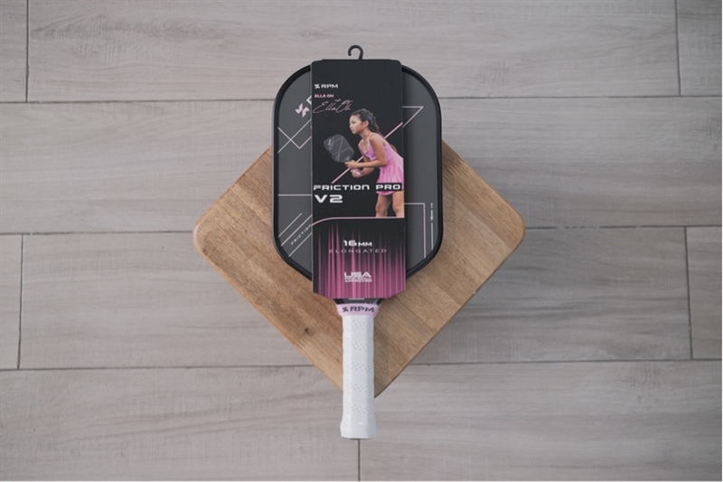 Vợt Pickleball RPM V2 Ella Pink Elongated 16mm