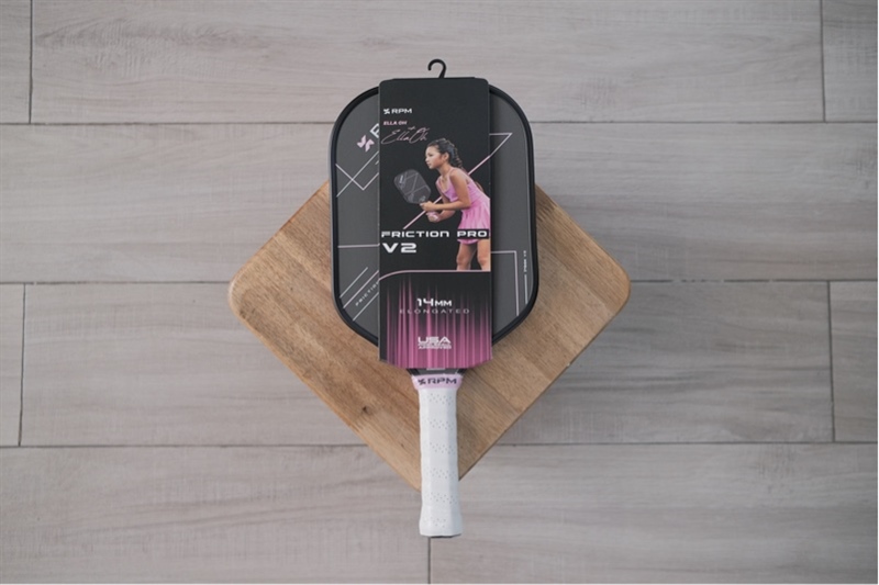 Vợt Pickleball RPM V2 Ella Pink Elongated 14mm