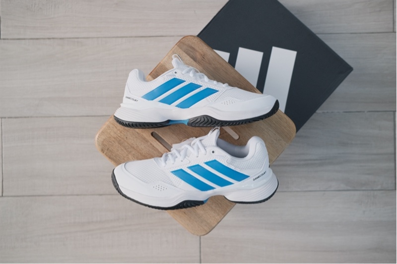 Giày Pickleball Tennis Adidas Gamecourt 3 White Blue KI3596