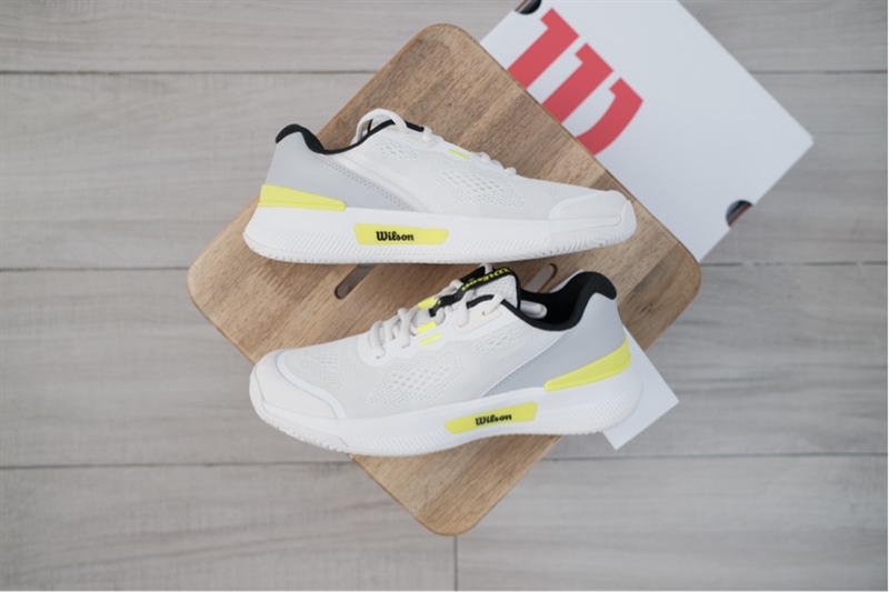 Giày Pickleball Tennis Wilson Intrigue Pro White Yellow WRS339700