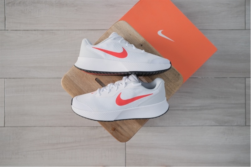 Giày Pickleball Tennis Nike Vapor Lite 3 HC White Red FZ2155-109