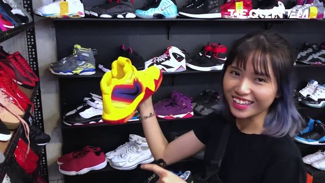 Nabee TV truy tìm giày real giá rẻ tại Trung Sneaker
