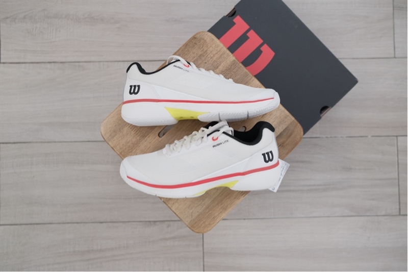Trung Sneaker Shop Giày Chính Hãng 965 Giày Pickleball Tennis Wilson Rush Lite 5 White WRS336360